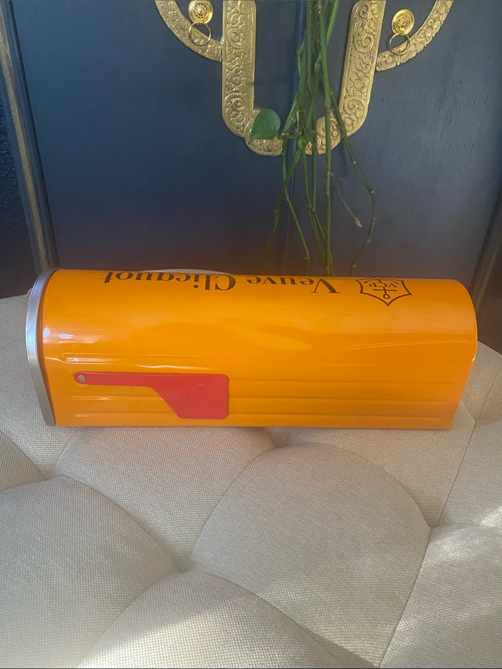 Veuve Clicquot Orange Decorative Mailbox - Picture 4 of 8